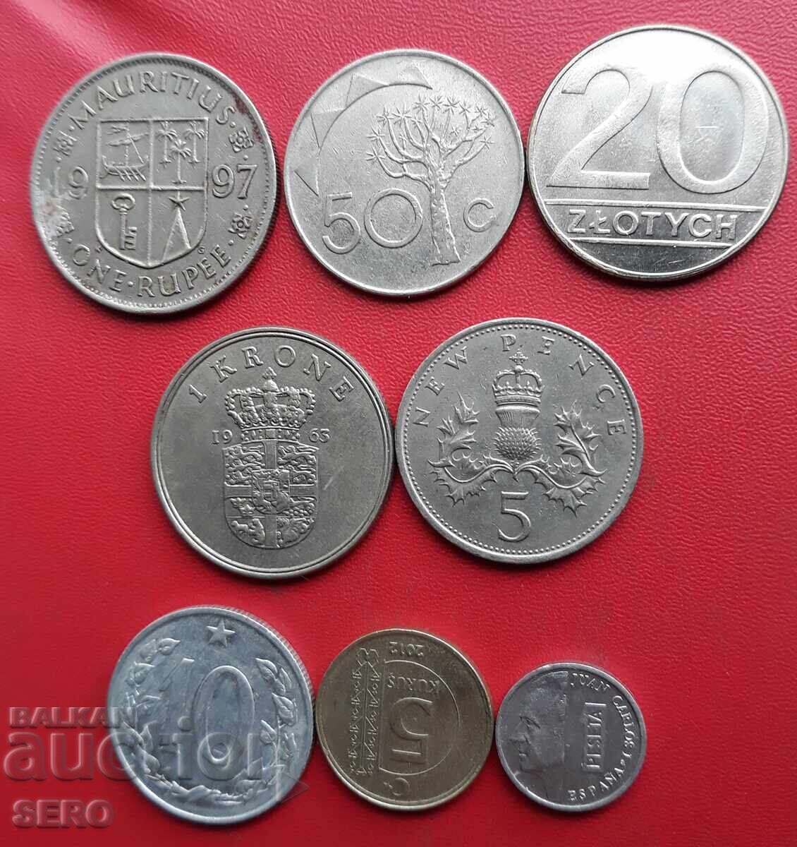 Смесен лот от 8 монети