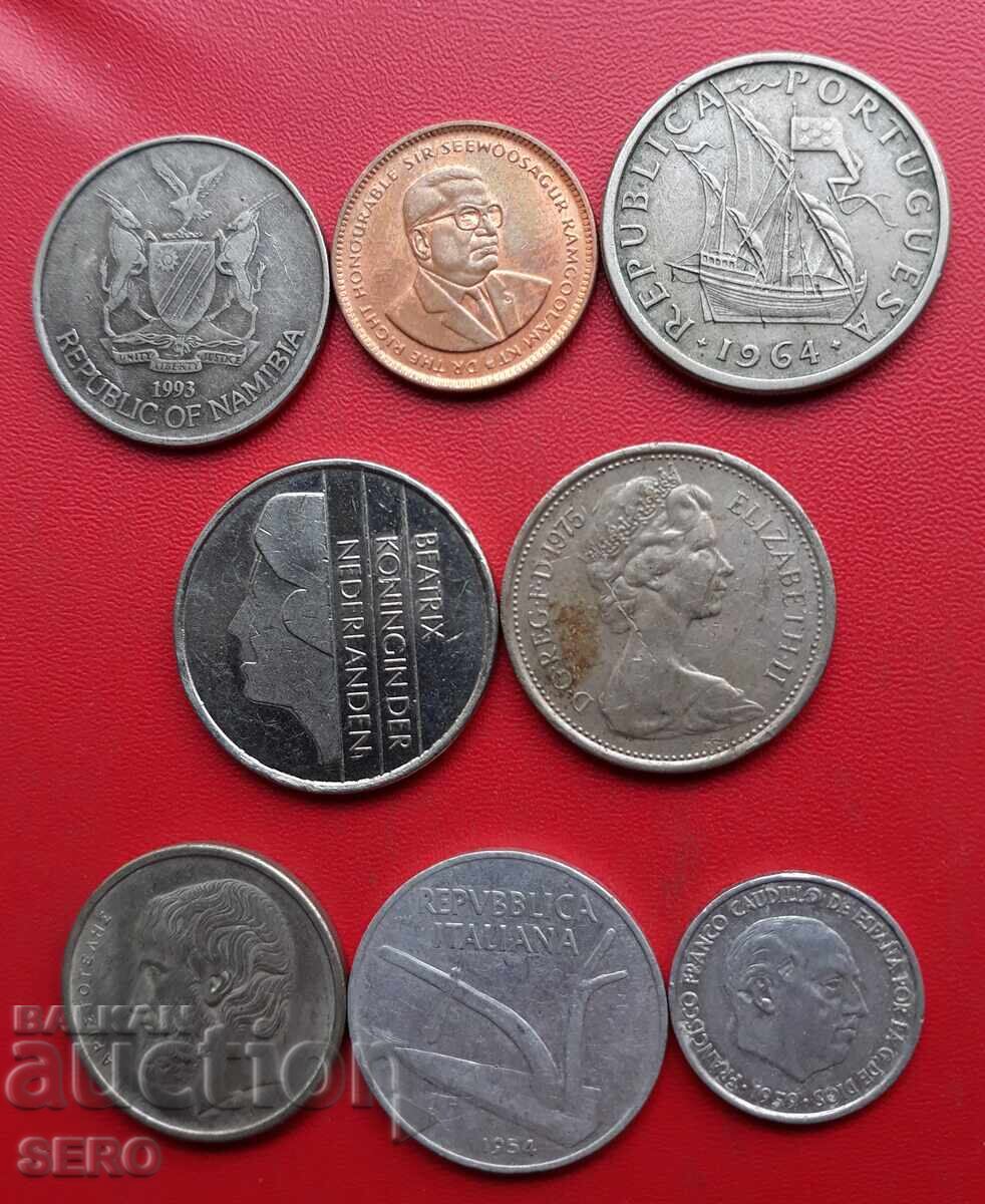 Смесен лот от 8 монети с цена € 0.51 | 1.00 лв.