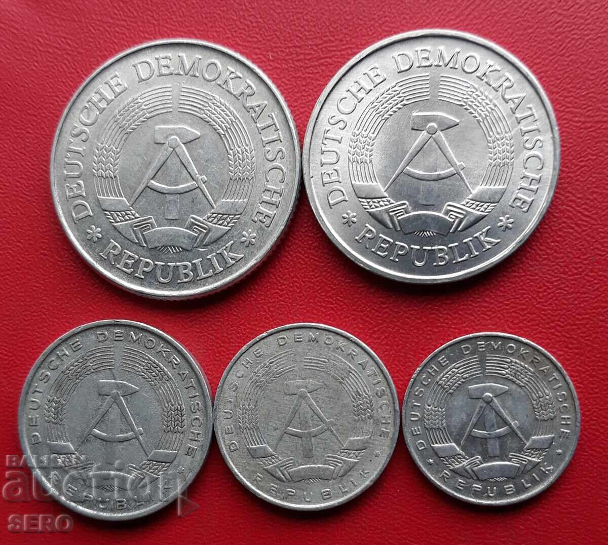 Германия-ГДР-лот 5 монети с цена € 0.31 | 0.61 лв.