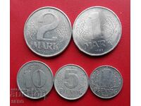 Germany-GDR-lot 5 coins