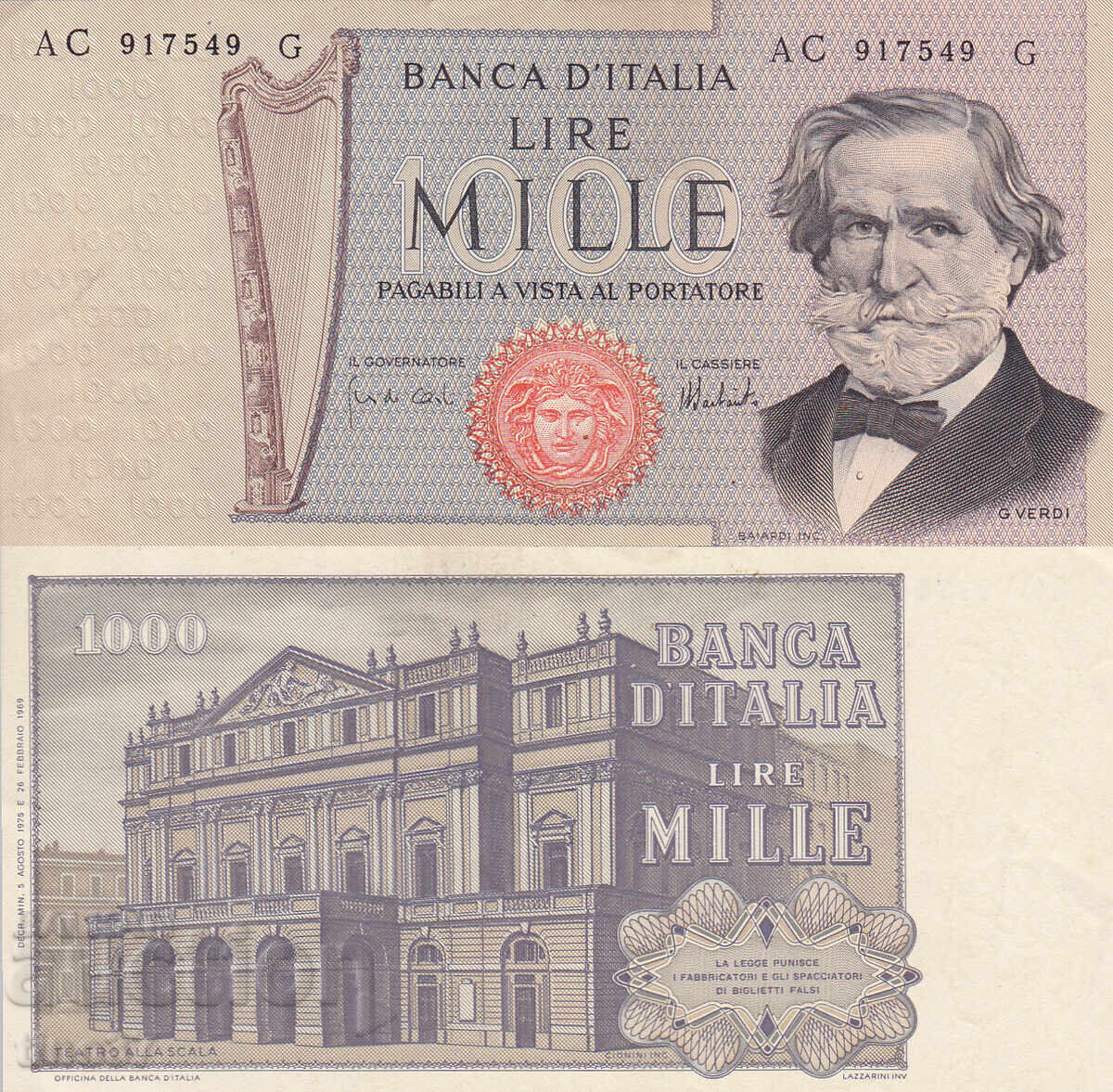 tino37 - ITALIA - 1000 LIRI - 1975 - VF