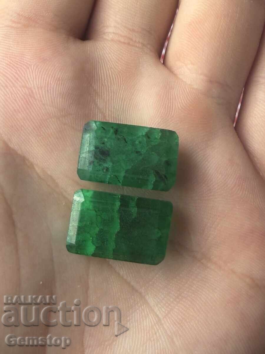 БЗЦ!20.30-20.75 к-та естествени емералди чифт серт.IGL от 1ц