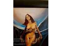 Framed oil painting dimensions 60/45 cm