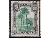 Португ. компания Nyassa-1901-Жираф+моног.Краля и герба,MLH
