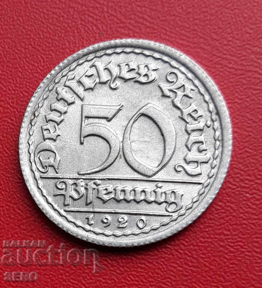 Γερμανία-50 πφένιχ 1920 F-Φρανκφούρτη