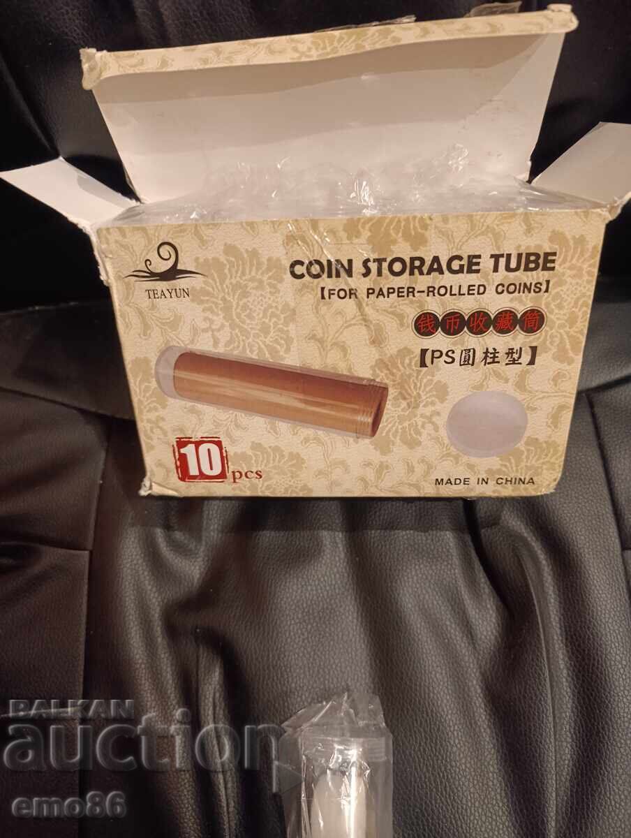 10 Броя зя съхранение на монети с цена € 1.00 | 1.96 лв.