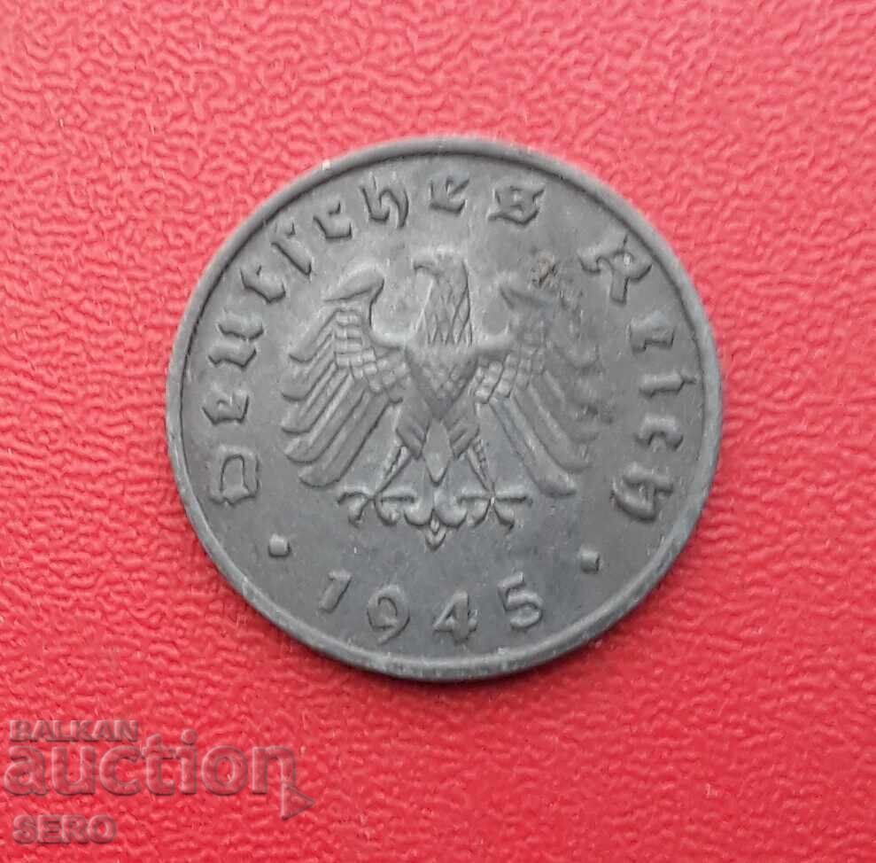 Germania-1 pfennig 1945 F-Stuttgart Germania-1 pfennig 1945 F-Stuttgart
