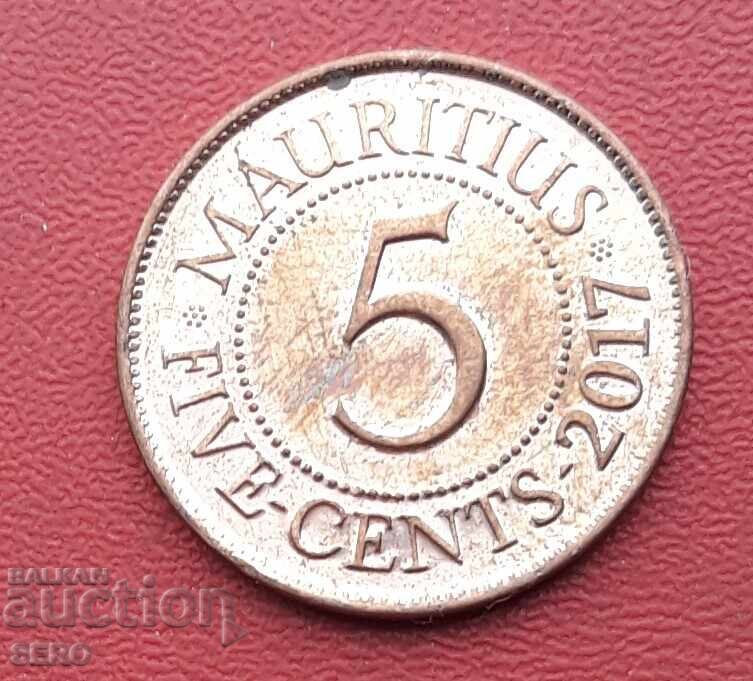 Mauritius Island-5 cents 2017