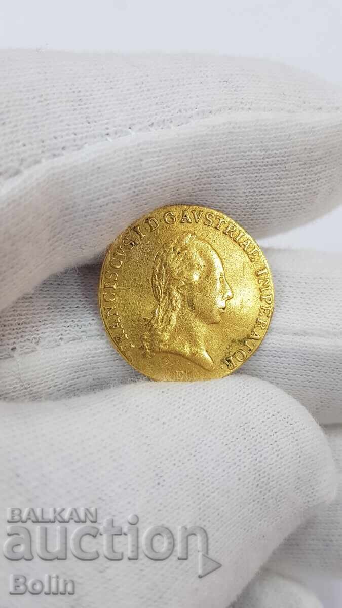 Rare Gold Coin, Ducat - 1824 "E" - Austria - 5