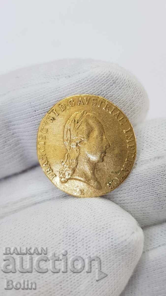 Rare Gold Coin, Ducat - 1824 "E" - Austria - 6