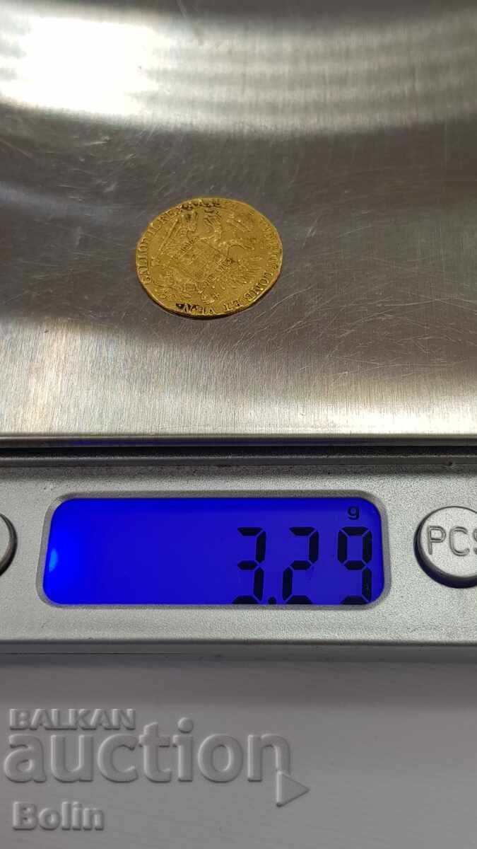 Rare Gold Coin, Ducat - 1824 "E" - Austria - 7