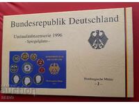 Germania-SET 1996 J-Hamburg din 10 monede-mat-lucios