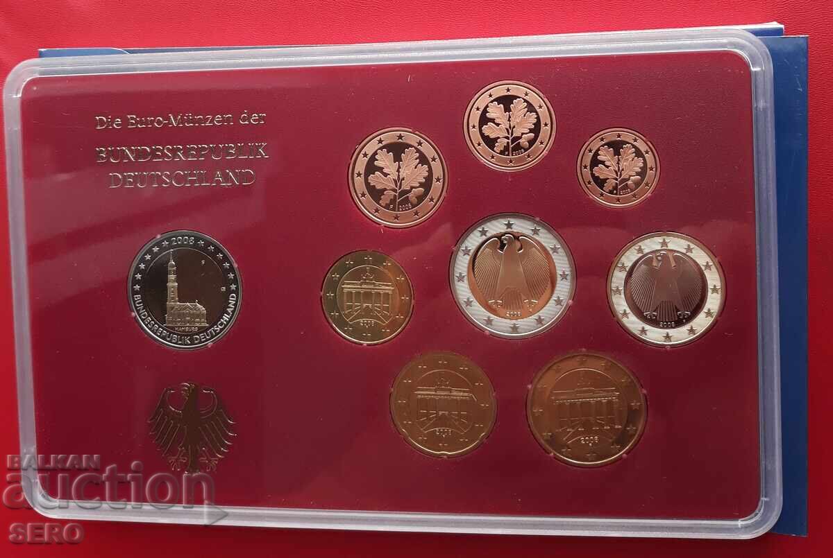 Παράδοση Γερμανία-ΣΕΤ 2008 F-Στουτγκάρδη από 9 κέρματα ευρώ/2x2 ευρώ/