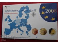 Γερμανία-ΣΕΤ 2008 F-Στουτγκάρδη από 9 κέρματα ευρώ/2x2 ευρώ/