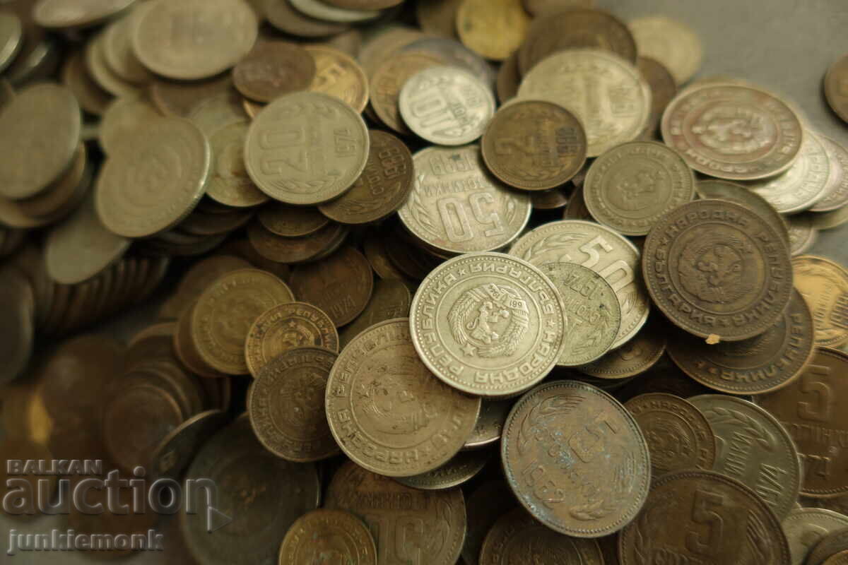 Licitație LOT MONEDE REPUBLICA POPULARĂ BULGARIA 1962 - 1990 1 kg ! Licitație LOT MONEDE REPUBLICA POPULARĂ BULGARIA 1962 - 1990 1 kg !