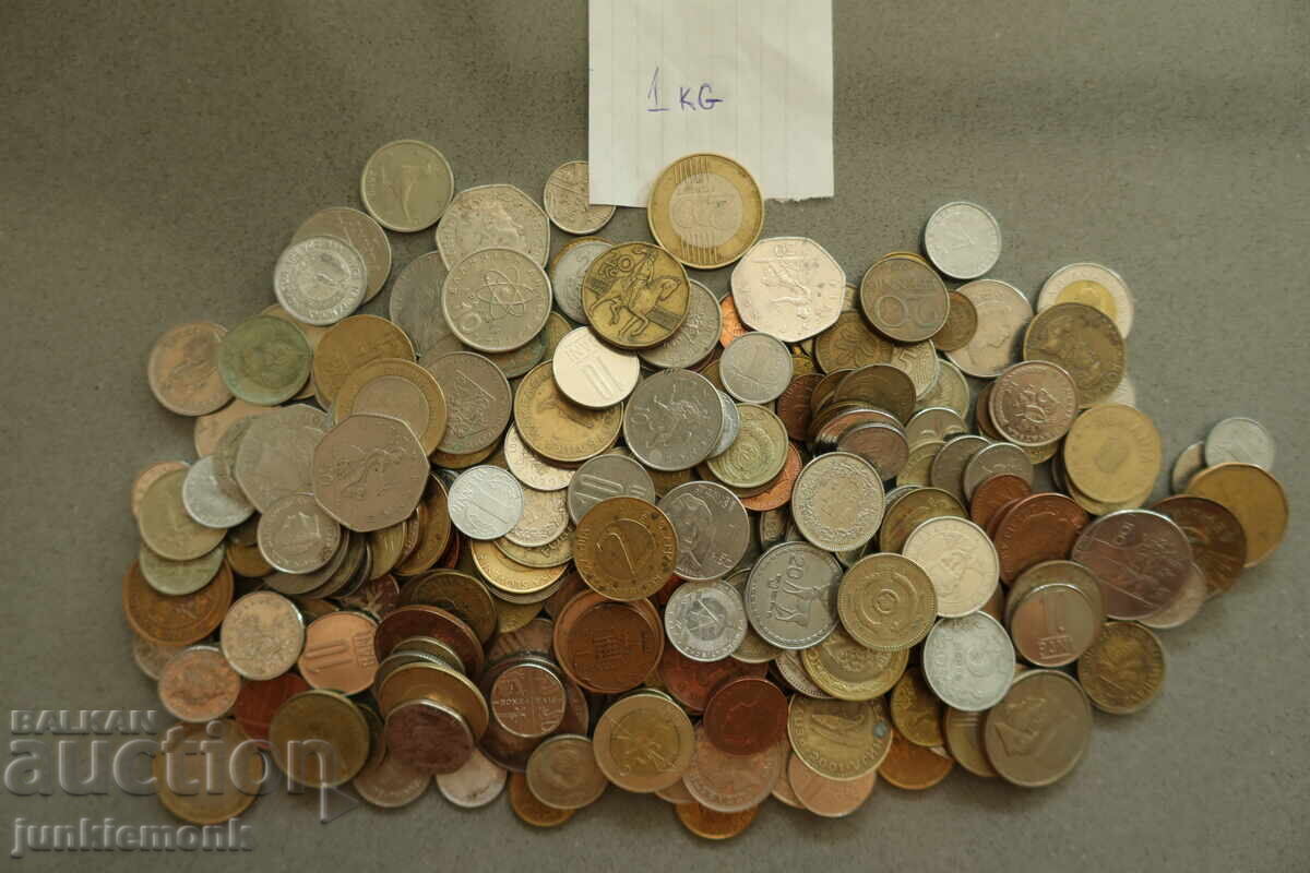 ЛОТ ЧУЖДЕСТРАННИ МОНЕТИ , 1 кг., АУКЦИОН 2 !!! ЛОТ ЧУЖДЕСТРАННИ МОНЕТИ , 1 кг., АУКЦИОН 2 !!!