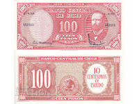 tino37 - CHILE - 100 PESOS / 10 CENTESIMOS / - 1960 - UNC