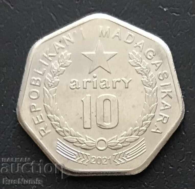Madagascar. 10 ariary 2021 with price € 7.50 | 14.67 BGN