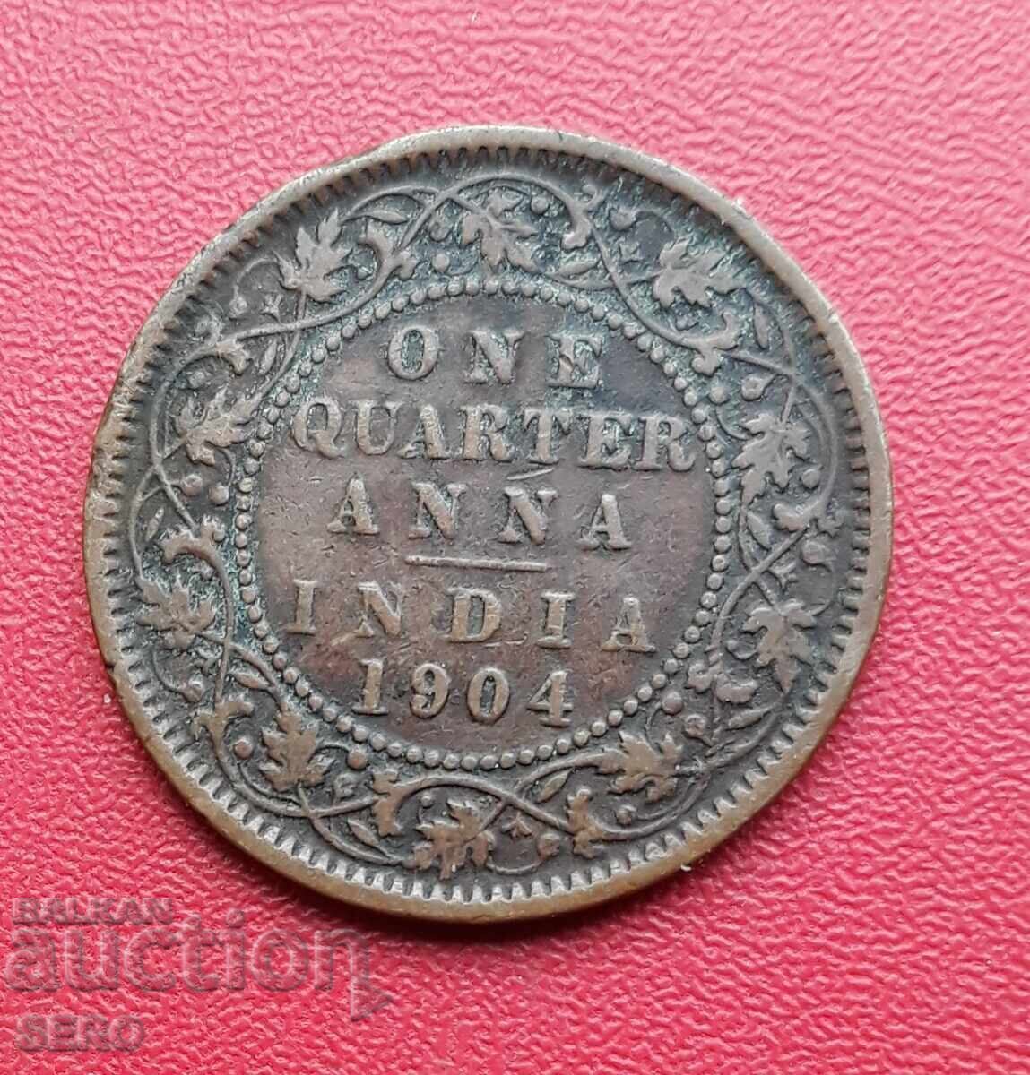 British India-1/4 Anna 1904