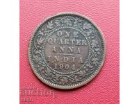 British India-1/4 Anna 1904