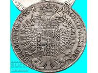Taler 1758 Austria Maria Tereza Tirol Hall 27,62g RAR