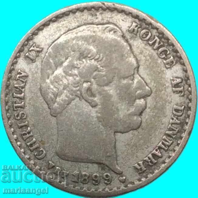 Licitație Danemarca 10 Øre 1899 argint