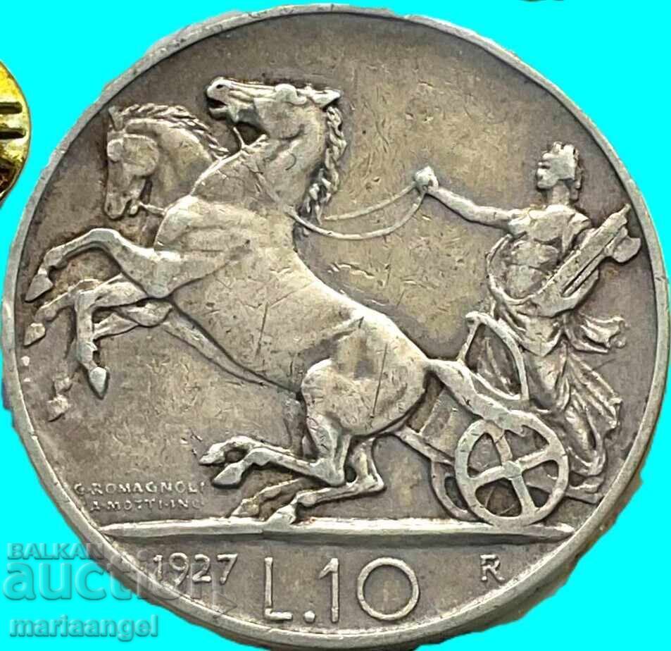 10 лири 1927 Италия сребро с цена € 35.00 | 68.45 лв. 10 лири 1927 Италия сребро с цена € 35.00 | 68.45 лв.