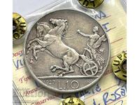 10 лири 1927 Италия  сребро