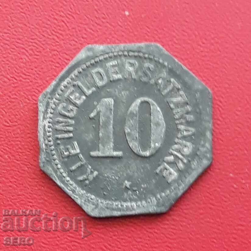 Германия-Бавария-Бамберг-10 пфенига 1917