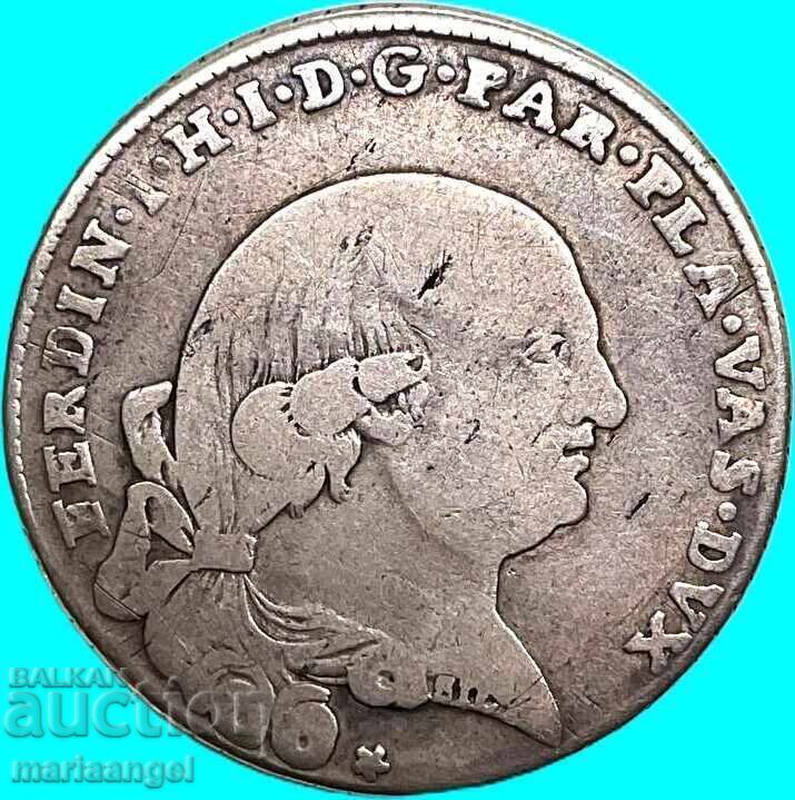6 Λίρες 1796 Ιταλία Πάρμα Φερδινάνδος Α' ασήμι 7,05γρ - 6