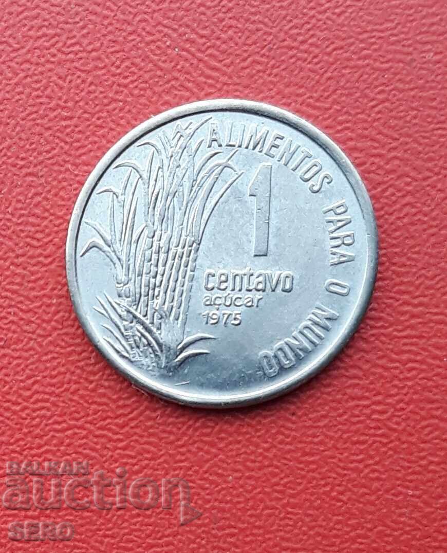 Бразилия-1 центаво 1975-отл.запазена