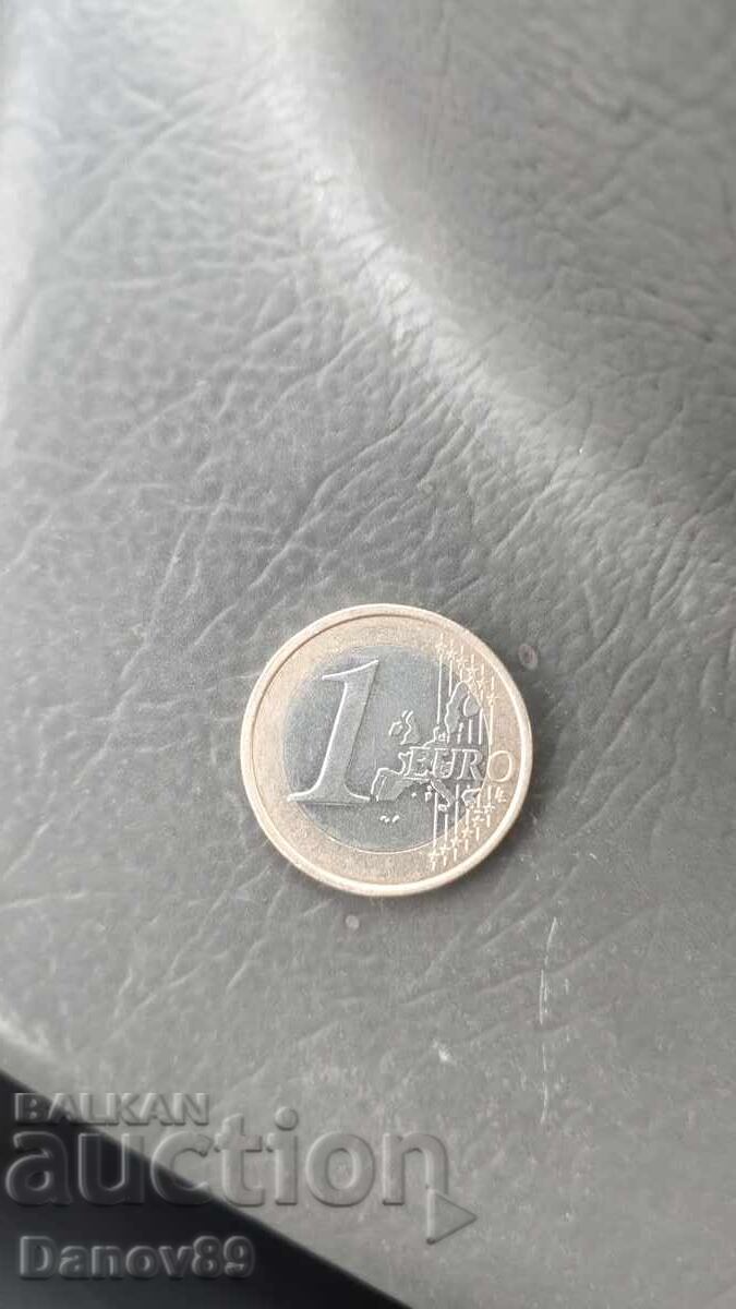1 Euro from 1999 with a minting error with price € 300.00 | 586.75 BGN