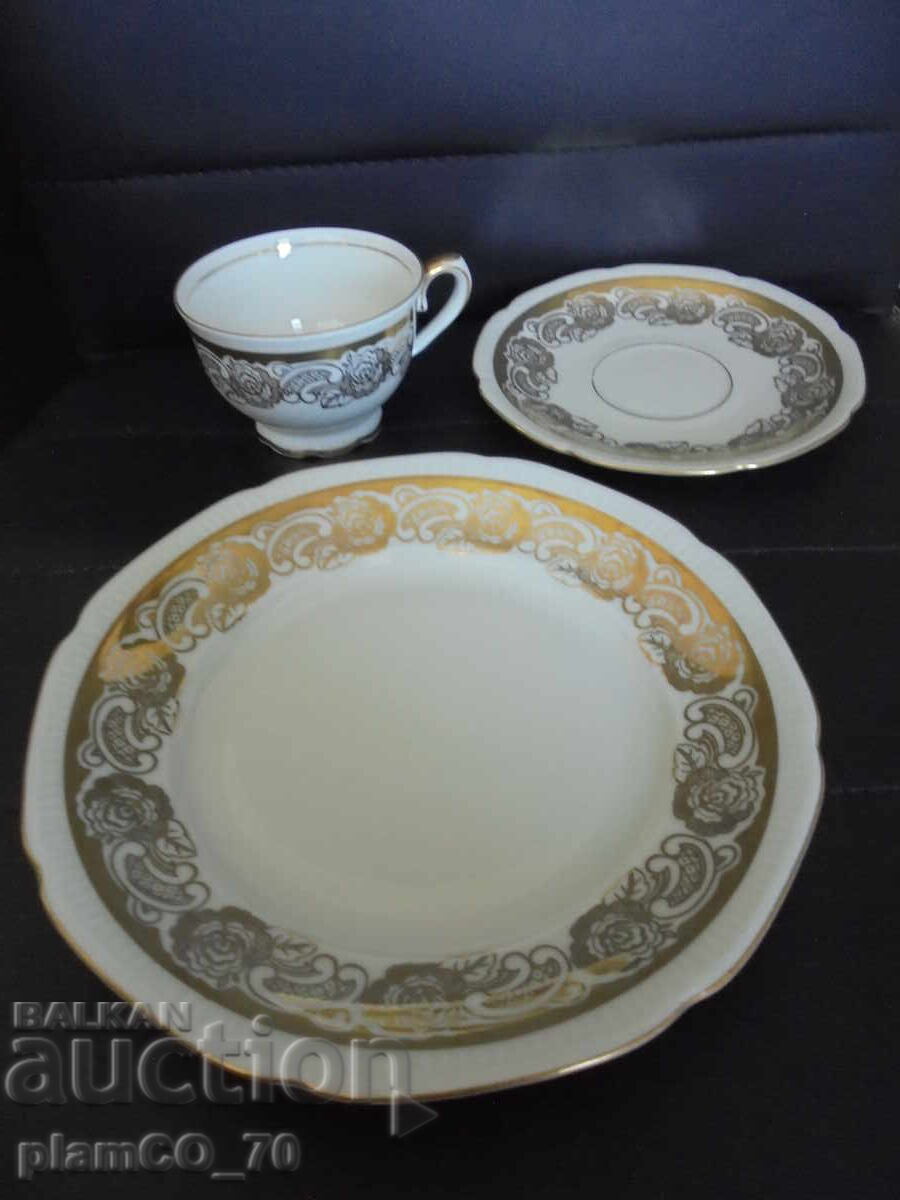 Auction  No. 8702 Triple porcelain set Bavaria MITTERTEICH – Germany