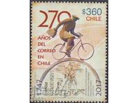 Clean stamp 270 years of mail in Chile 2017 from Chile