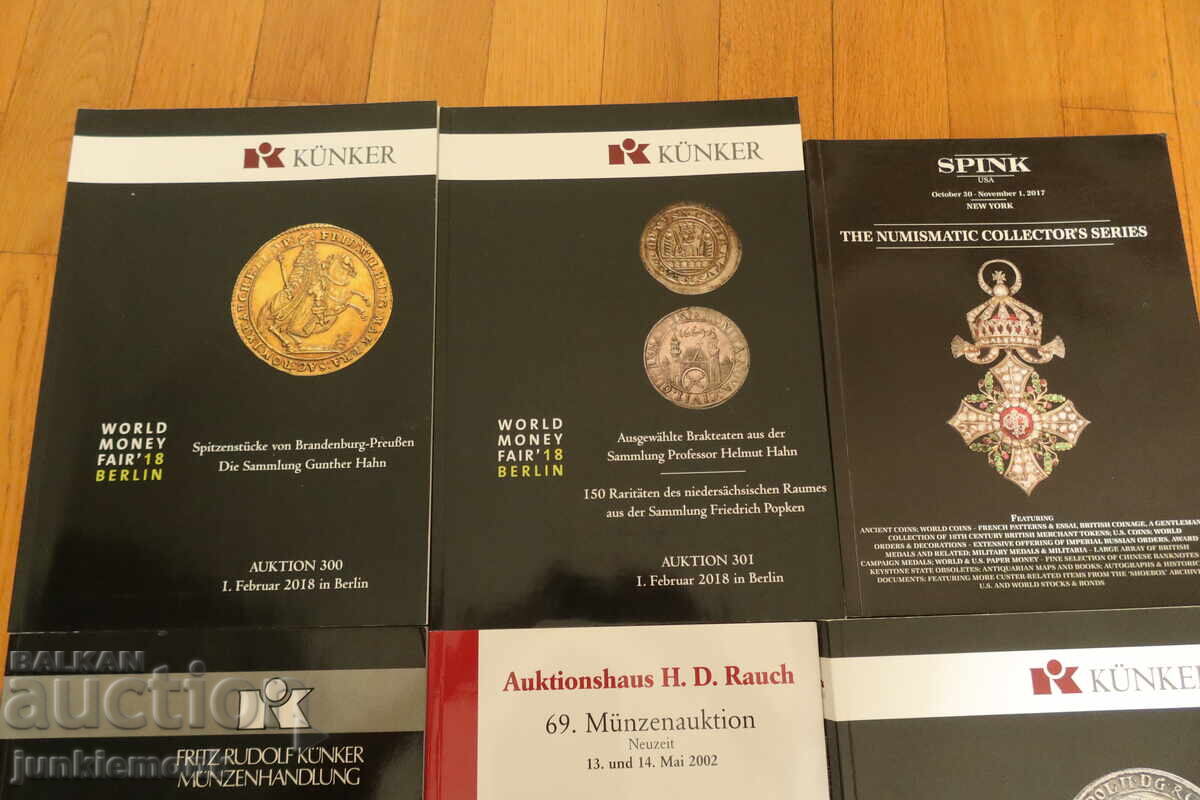 LOT CATALOGE MONEDE EDIȚII DE LUX - 6 BUCĂȚI !!! cu preț € 15.00 | 29.34 BGN