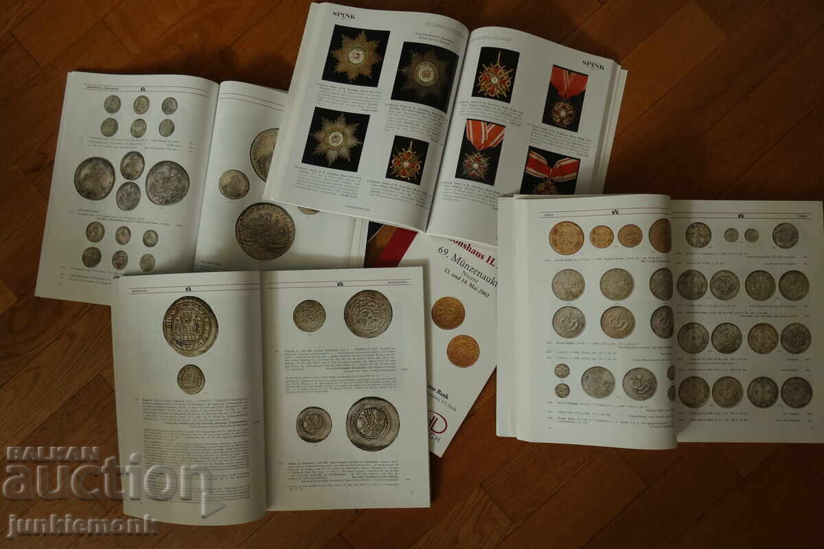LOT CATALOGE MONEDE EDIȚII DE LUX - 6 BUCĂȚI !!! - 6