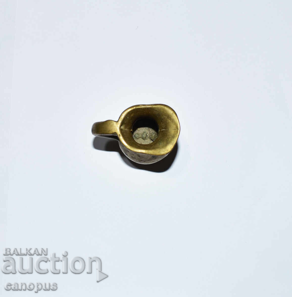 Old Brass / Bronze Pitcher - Vase - Bronze Miniature - 5