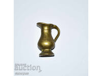 Old Brass / Bronze Pitcher - Vase - Bronze Miniature