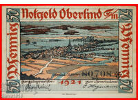 Ⰺ THURINGIA:GERMANY OBERLIND★50 PFENNIGS 1921 JUST PUBLISHED