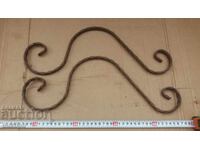 WROUGHT IRON ORNAMENTS FROM GATE, FENCE
