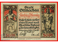 Ⰺ SILESIA:GERMANY OTTMACHAU~POLAND OTMUCHOW★50 PFENNIGS 1921