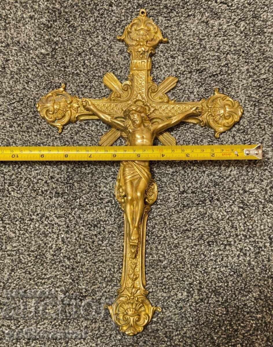 Livrarea Crucifix, cruce de perete, Creștinism, bronz, alamă
