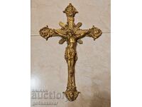 Crucifix, cruce de perete, Creștinism, bronz, alamă