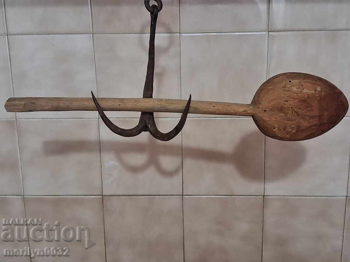 Very old wooden spoon, ladle, wooden with price € 15.94 | 31.18 BGN