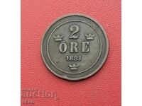 Sweden 2 öre 1881