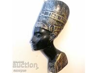 Statuetă egipteană veche Nefertiti pentru decor de perete
