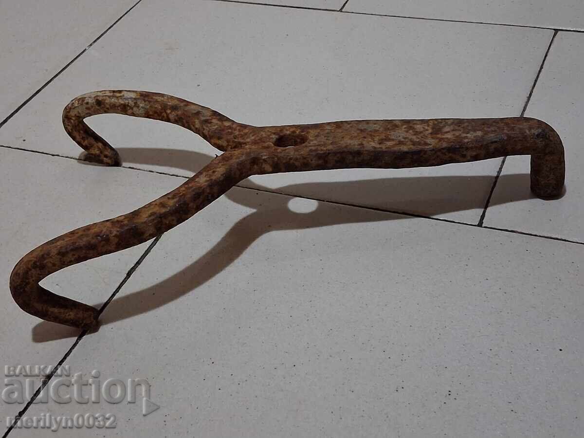 Old cooper tool wrought iron, barrel - 7