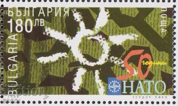 Mint stamp 50 years of NATO 1999 from Bulgaria