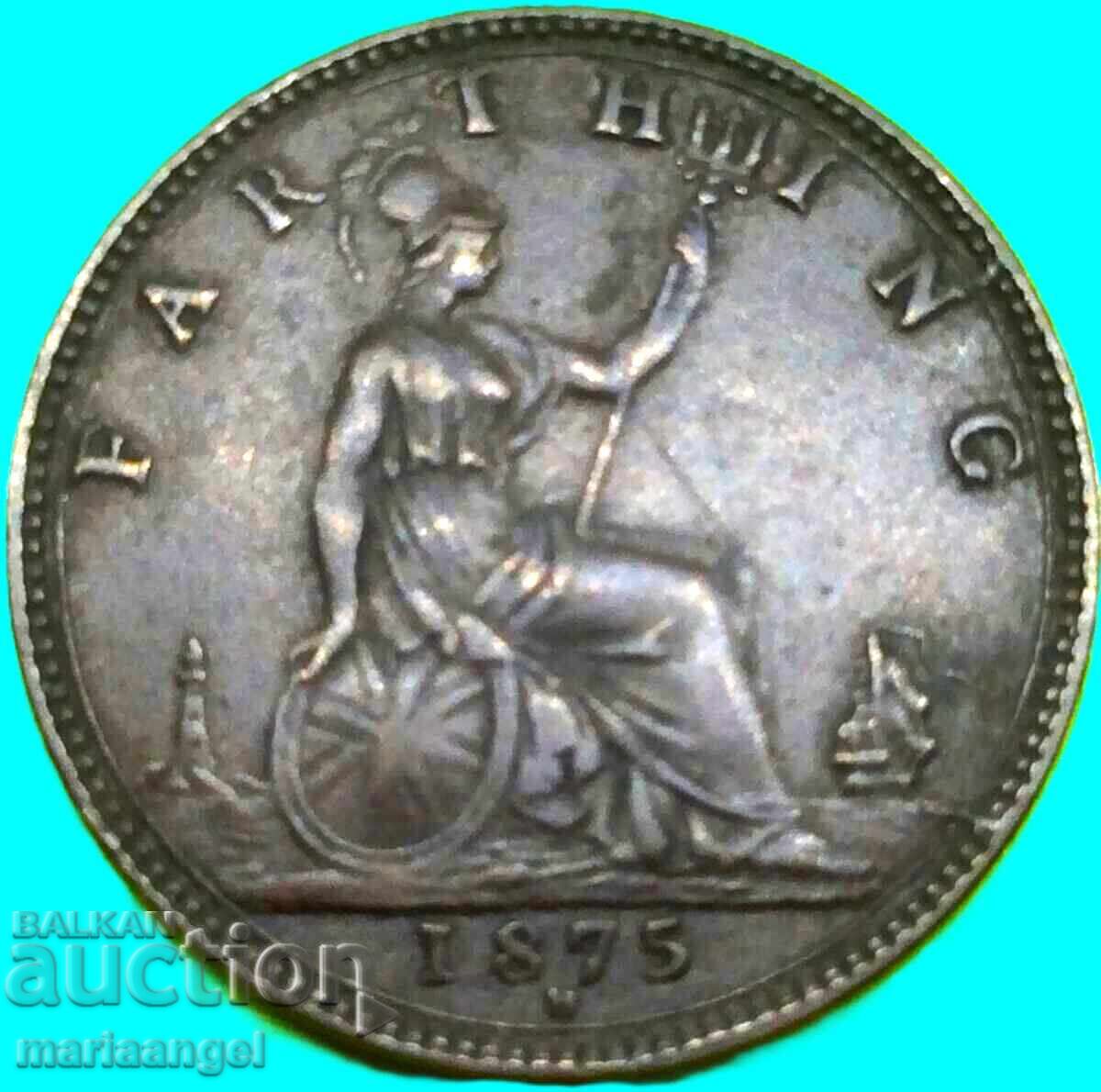 Livrarea Marea Britanie 1 Farthing 1875 H Young Victoria