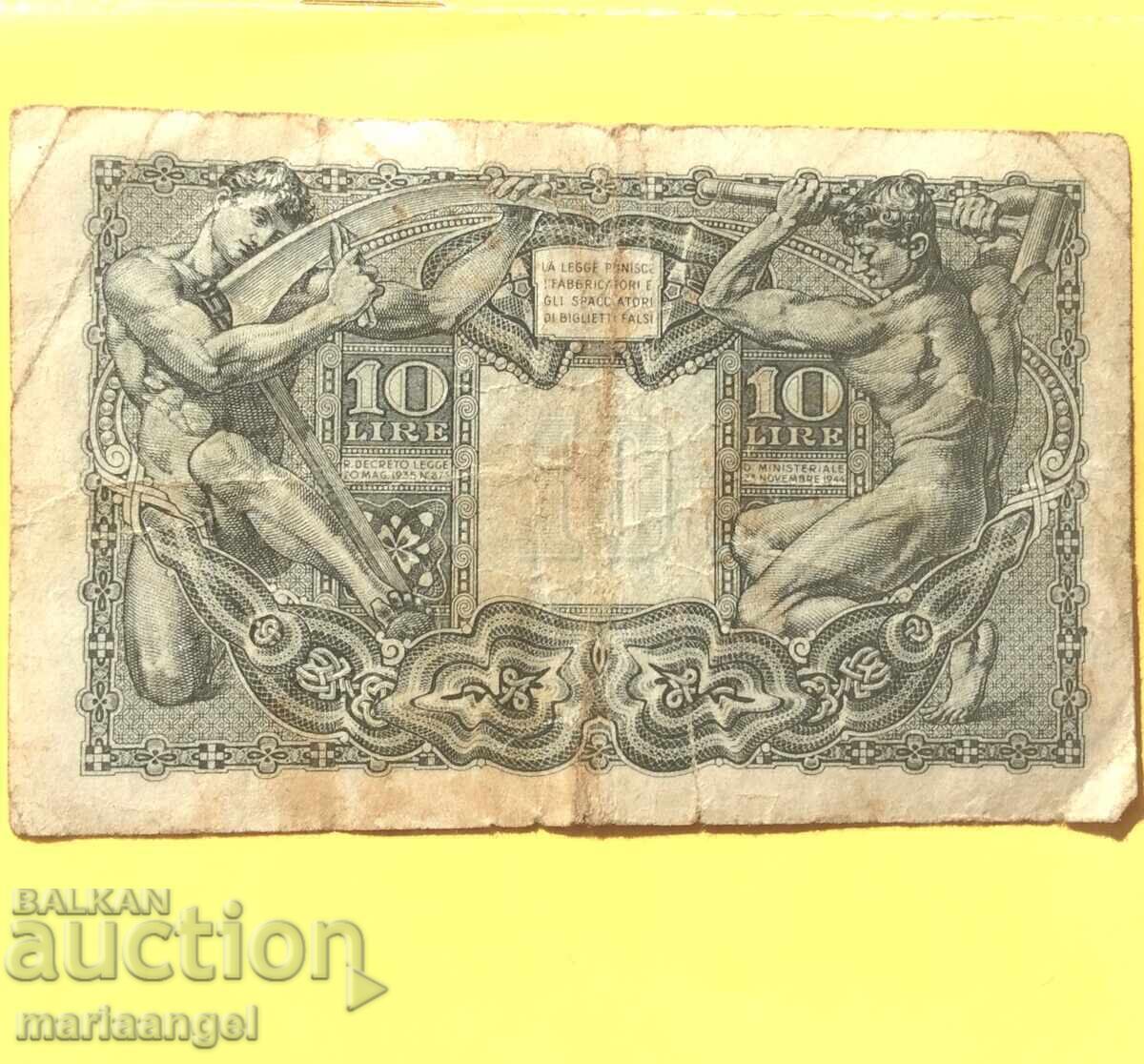 Auction  Italy 10 lire 1944 Victor Emmanuel III